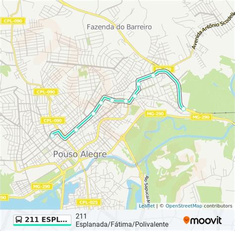 Rota da linha 211: horários, paradas e mapas .